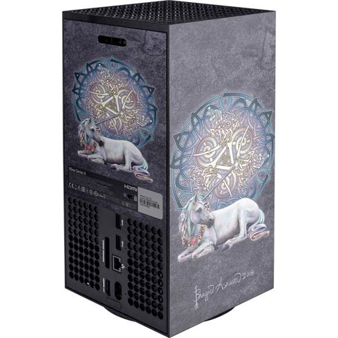Celtic Unicorn by Brigid Ashwood XBox Series X Digital Edition Console Skin